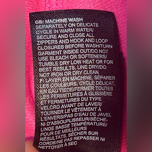 North Face Dark Heather Gray & Hot Pink Jacket Size Small - Picture 6 of 6